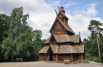 Gol stavkirke på Norsk Folkemuseet i Oslo