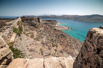 Det venetianske fort på Gramvousa-øen ved Kreta - Grækenland