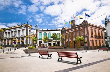 Bymidten i Arucas på Gran Canaria, Spanien