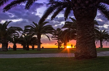 Solnedgang ved Meloneras på Gran Canaria, Spanien
