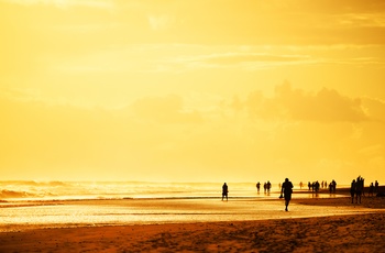 Solnedgang ved Playa del Ingles på Gran Canaria - Spanien