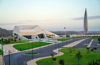 Grand Theatre og Mohammed VI Tower i udkanten af Rabat - Marokko