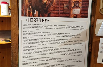 Historien om Gun Barrel Steak and Game House i Jackson, Wyoming