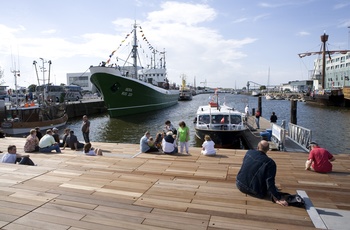 Hafenterrasse i Bremerhaven