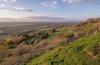 Udsigten fra Ham Hill i Somerset - England