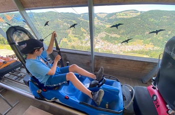 Sommer-kælkebanen Hasenhorn Rodelbahn ved Todtnau i Schwarzwald
