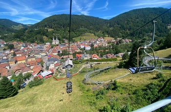 Sommer-kælkebanen Hasenhorn Rodelbahn ved Todtnau i Schwarzwald