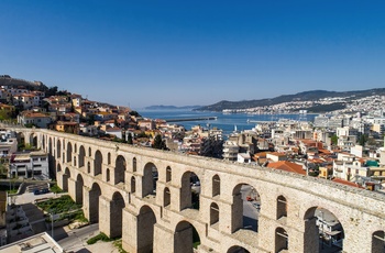 Akvædukten i havnebyen Kavala - Grækenland