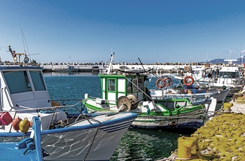 Fiskebåde i havnen i Ierapetra på Kreta