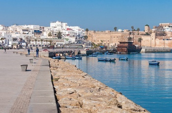 Havnen i den gamle bydel i Rabat - Marokko