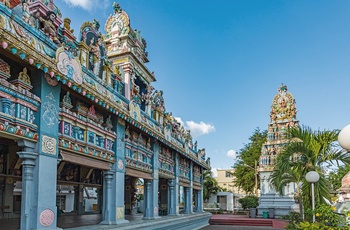 Hindutemplet Tamil Surya Oudaya Sangam i Grand Baie i Mauritius