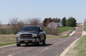 Historic Route 66 Brick Road i Illinois