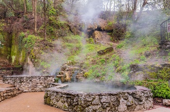 Varme kilder i Hot Springs National Park i Arkansas - USA