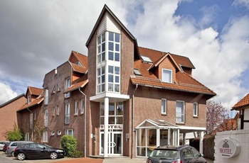 Hotel Am Braunen Hirsch i Celle, Tyskland - Facade og indgang