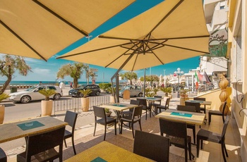 Hotel Riva del Sole i Cefalu på Sicilien - Udsigt fra restaurant