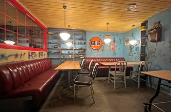 Hotel Union i Geiranger, aktivitetsområde i den gamle garage - Norge