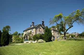 Hus i Edensor ved Chatsworth House