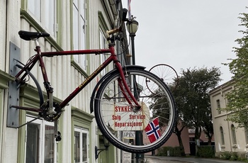 Cykelreperatør på Bakklandet i Trondheim