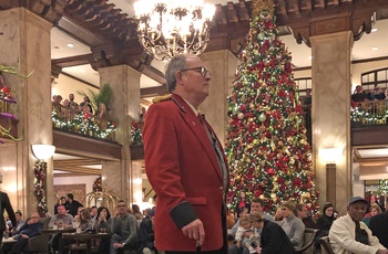 Peabody Hotel i Memphis - ducks march