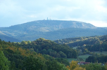 Naturen omkring Inselberg, Thüringen i Tyskland