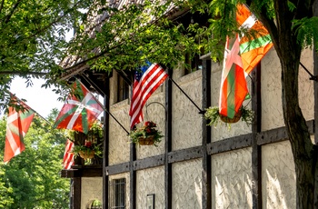 Flag i det baskiske kvarter i Boise, Idaho