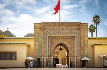 Indgangen til Det Royale Palads i Rabat - Marokko