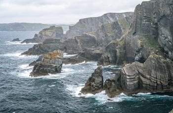 Irland, County Cork - den barske kyst ved Mizen Head