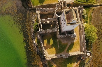 Irland, County Donegal - Doe Castle set fra oven