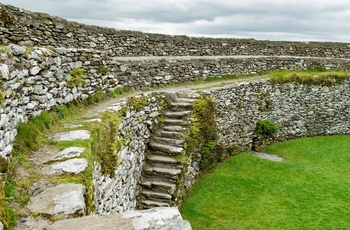Irland, County Donegal - det indre af Grianan of Aileach