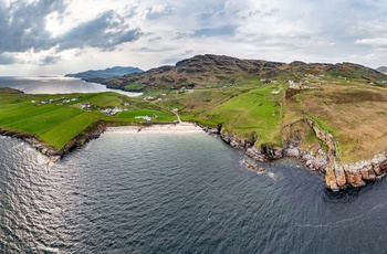 Irland, County Donegal - halvøen Muckross Head set fra luften