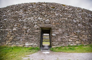 Irland, County Donegal - indgangen til Grianan of Aileach