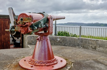 Irland, County Donegal - kanon ved Fort Dunree