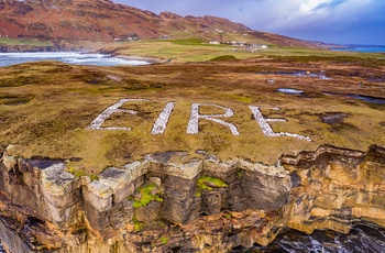 Irland, County Donegal - på halvøen Muckross Head kan du se hvilket land du er kommet til