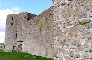 Irland, County Roscommon - borgmuren på Roscommon Castle