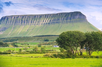 Irland, County Sligo - det flade bjerg Benbulbin