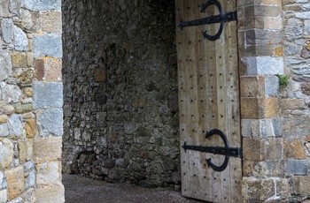 Irland, County Waterford - porten til Dungarvan Castle