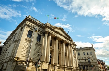 City Hall - rådhuset i Dublin i klassiske georgiansk arkitektur, Irland