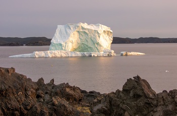 Isbjerge driver tæt på byen Twillingate på Newfoundland - Canada