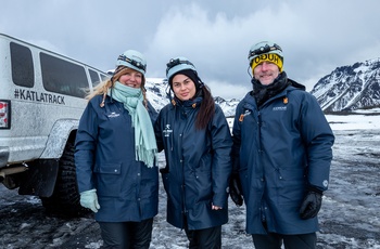 Island - Katla Ice Cave - Mette, Katja og Morten