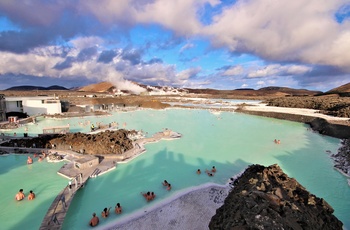 Den Blå Lagune nær Reykjavik, Island