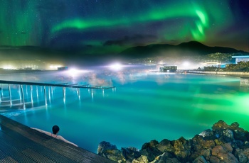 Den Blå Lagune nær Reykjavik, Island