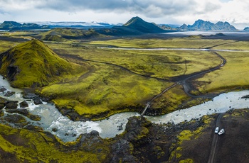 4-hjulstrækker på udflugt til Eldgja - verdens største vulkankløft - Island