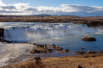 Vandfaldet Faxifoss i Island