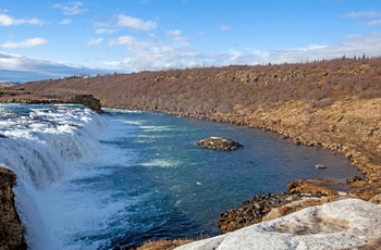 Vandfaldet Faxifoss i Island