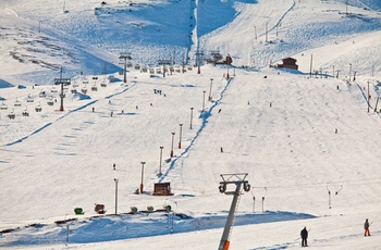 Skisportområdet Hlidarfjall i Island