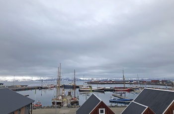 Havnen i Husavik, det nordlige Island