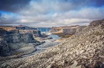 Jökulsárgljúfur kløften, en del af Vatnajökull National Park, Island