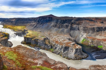 Hafragilfoss vandfaldet i Island
