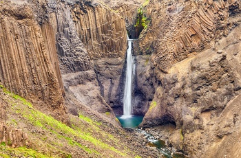 Litlanesfoss - Basaltsøjlernes vandfald i det østlige Island