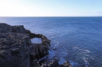 Lavastenspoolen Brimketill på Reykjanes halvøen, Island